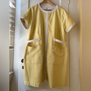 Yellow retro inspired ModCloth plus size dress